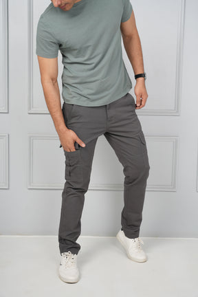 Solid Dark Grey Men Cargo Pant, Daily Wear at Rs 420/piece in Barasat | ID:  2852589675948